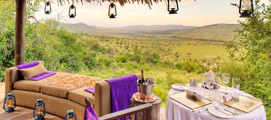 Remote premium safari camp in the wilderness
